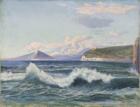 Amandus Adamson Bay of Naples oil painting image